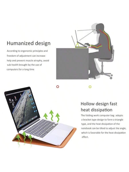 Customized Name Letters Smooth PU Leather Men Women Laptop Sleeve Pouch For Air Pro Retina 13 15 Inch Case Personalized Initials 13.3 15.4 Inch Sleeve Envelope Bag PU Leather Laptop Notebook Bracket S
