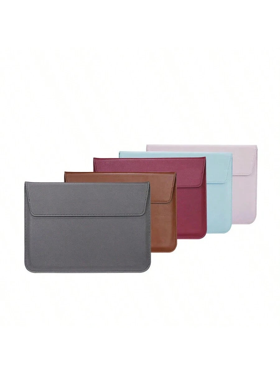 Customized Name Letters Smooth PU Leather Men Women Laptop Sleeve Pouch For Air Pro Retina 13 15 Inch Case Personalized Initials 13.3 15.4 Inch Sleeve Envelope Bag PU Leather Laptop Notebook Bracket S
