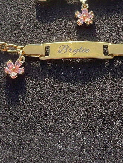 Customized Stainless Steel Personalized Cute Name Bracelet, Birthday Gift, Year-Round Fashion Accessory, Exquisite Engraving, Fashion, Colorful, Modern, Cute Customized Unique Gift, Cute, Ideal Gift