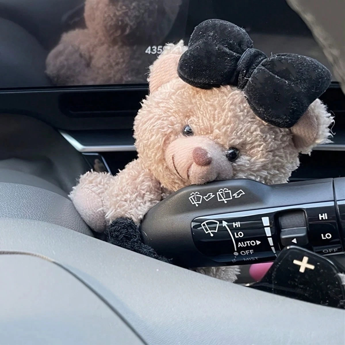 Cute Bear Car Gear Shift Knob Decor- Dashboard Ornament, Creative Warm Auto Interior Accessories As Gift Idea, Car, Car Accessories, Auto, Car Essential, Car Interior Accessories, Car Decor