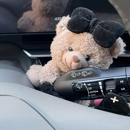 Cute Bear Car Gear Shift Knob Decor- Dashboard Ornament, Creative Warm Auto Interior Accessories As Gift Idea, Car, Car Accessories, Auto, Car Essential, Car Interior Accessories, Car Decor