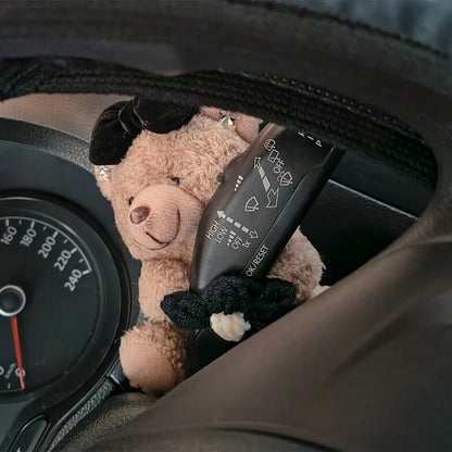 Cute Bear Car Gear Shift Knob Decor- Dashboard Ornament, Creative Warm Auto Interior Accessories As Gift Idea, Car, Car Accessories, Auto, Car Essential, Car Interior Accessories, Car Decor