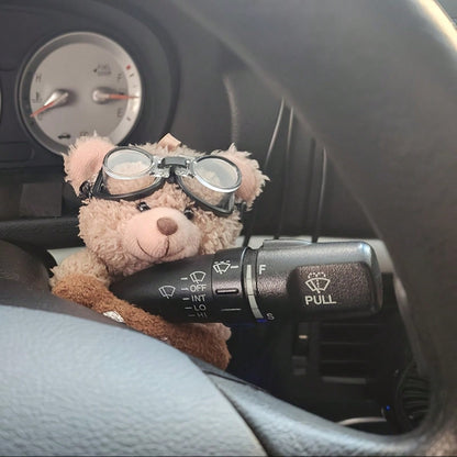 Cute Bear Car Gear Shift Knob Decor- Dashboard Ornament, Creative Warm Auto Interior Accessories As Gift Idea, Car, Car Accessories, Auto, Car Essential, Car Interior Accessories, Car Decor