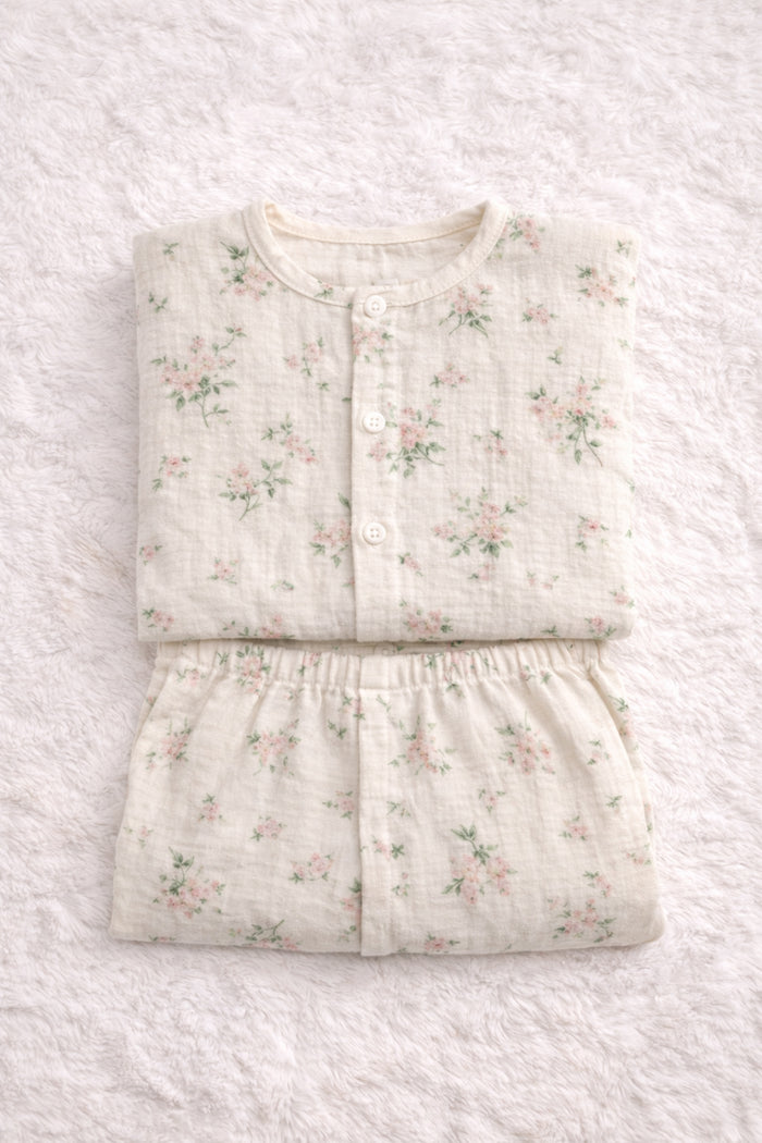 Cute Garden| Premium Crinkled Double Layered Soft Unisex Muslin Set for New Born to 6 Years