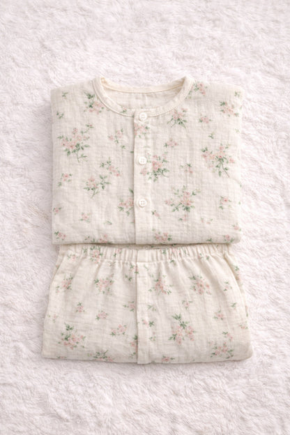Cute Garden| Premium Crinkled Double Layered Soft Unisex Muslin Set for New Born to 6 Years