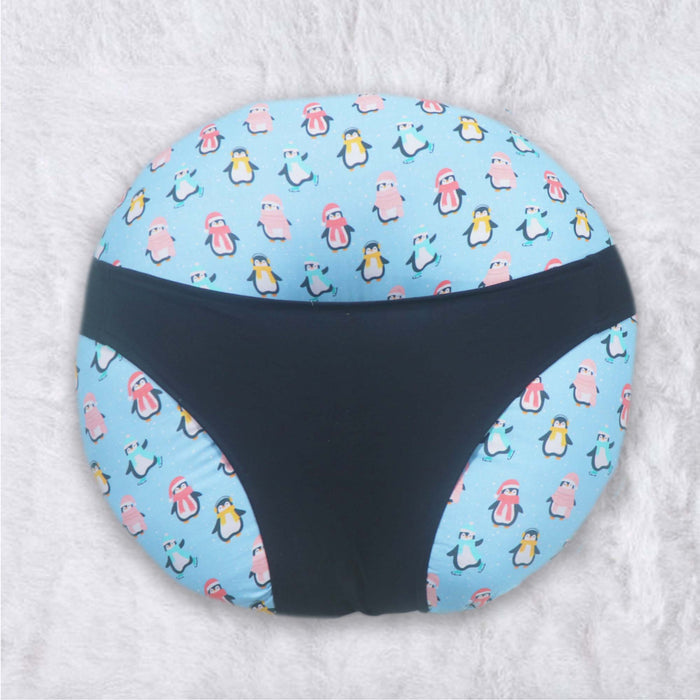 Dancing Penguins - Baby Feeding Pillow | Nursing Pillow | Breastfeeding Pillow
