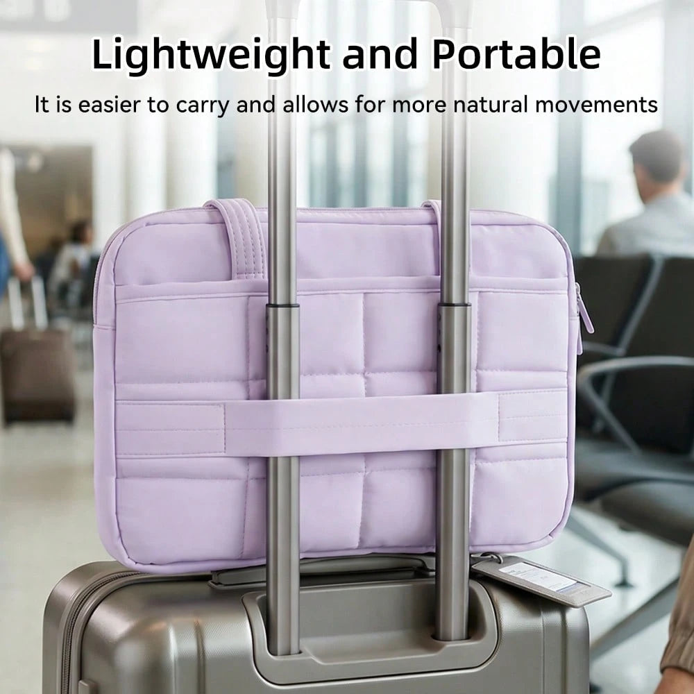 DANYCASE 13.3-15.6 Inch Laptop Bag Portable Computer Storage Bag Lightweight Handheld Solid Color Tablet Case Unisex, Laptop Bag For Men