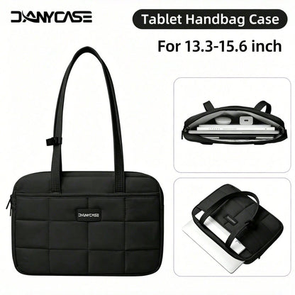 DANYCASE 13.3-15.6 Inch Laptop Bag Portable Computer Storage Bag Lightweight Handheld Solid Color Tablet Case Unisex, Laptop Bag For Men