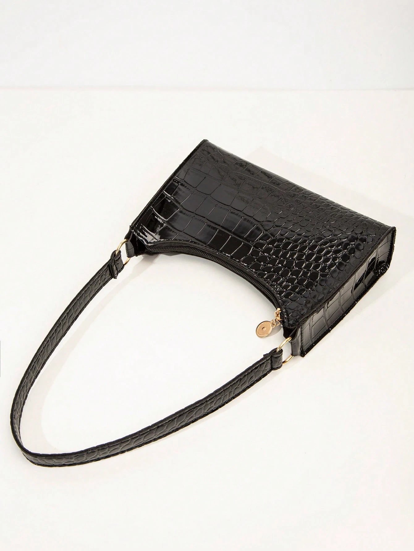 DAZY Women's Fashion & Versatile Crocodile Pattern Shoulder Bag