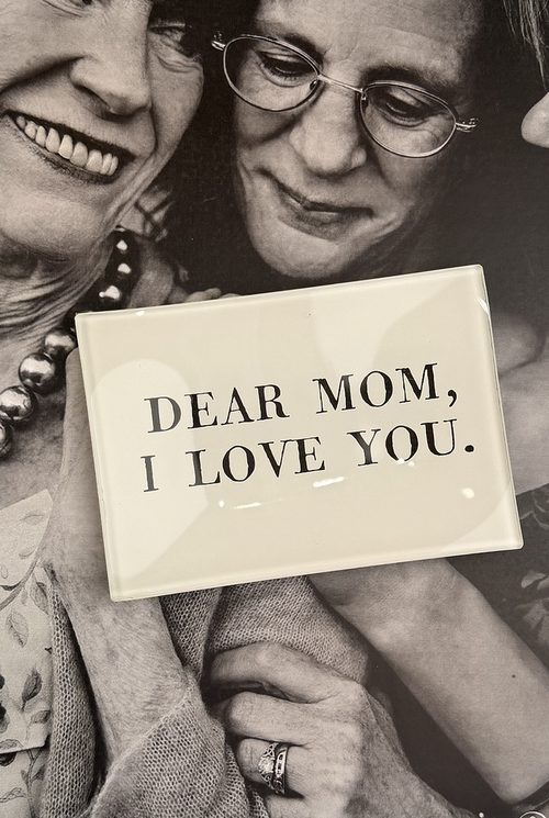 Dear Mom, I Love You Decoupage Glass Tray - Ben's Garden