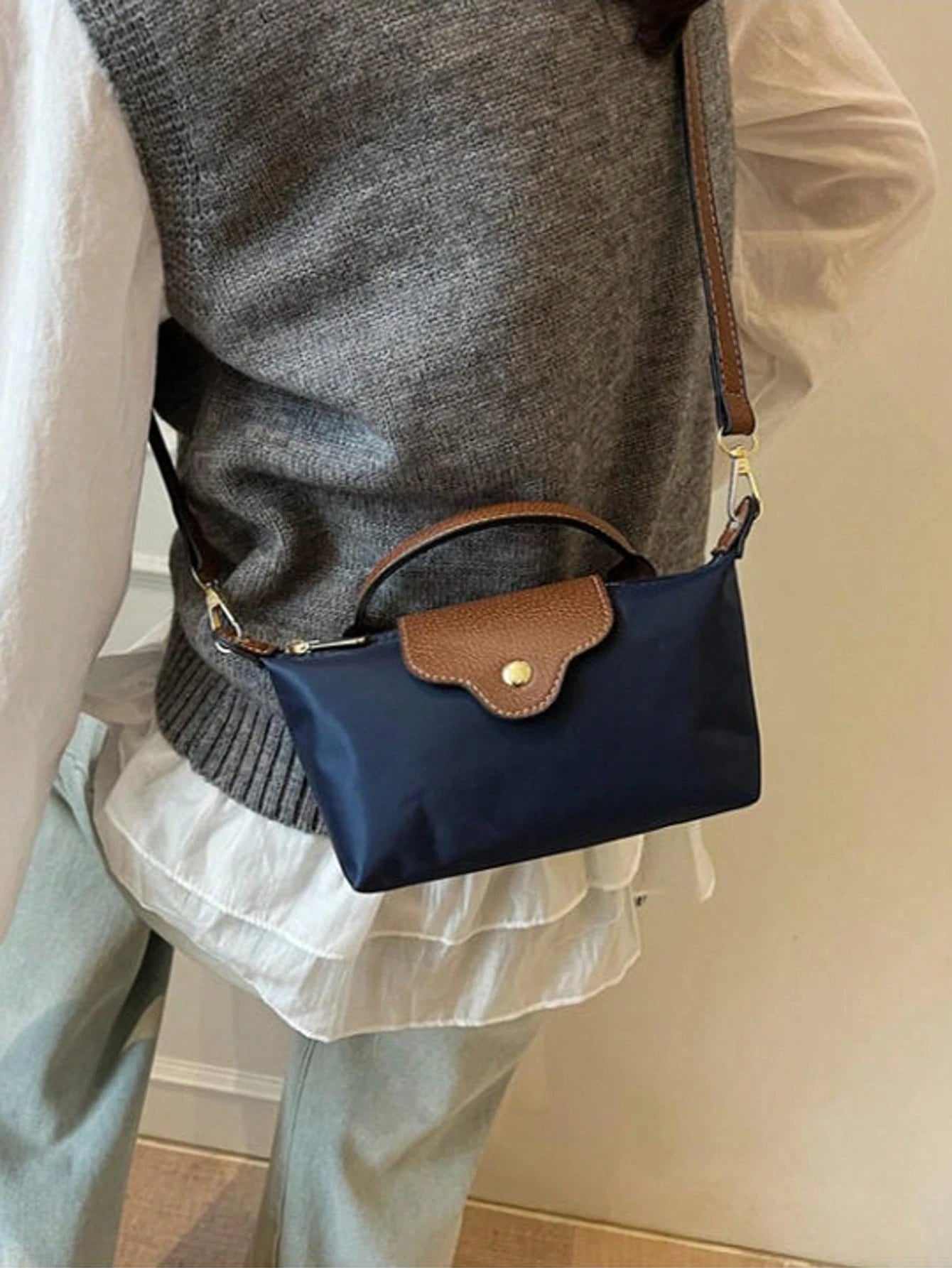 Dedoo Women's Mini Dumpling Bag, Detachable Shoulder Strap, Top Handle, 3 Ways To Carry, Minimalist Commuter Crossbody Bag, Suitable For Spring/Summer Daily Use
