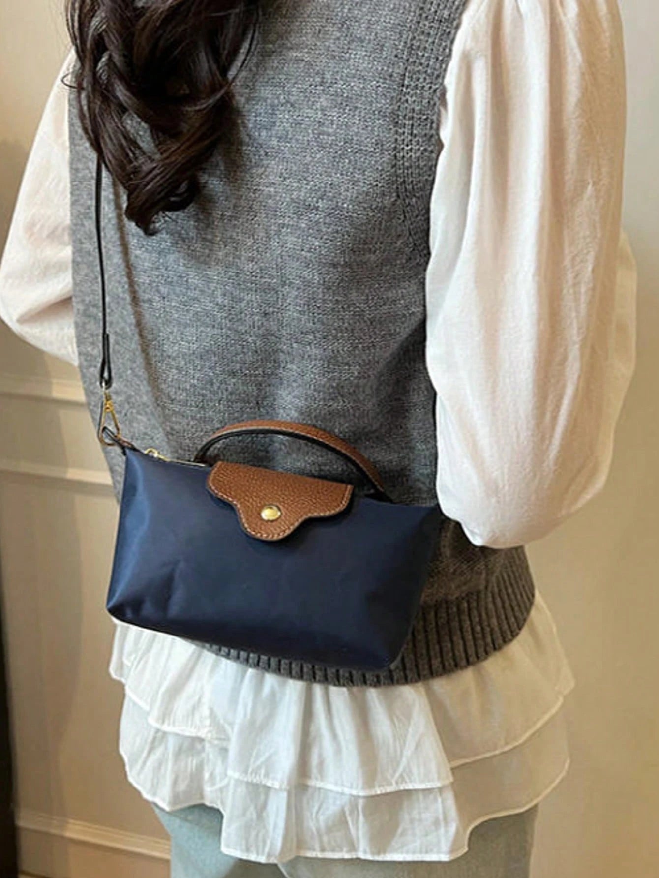 Dedoo Women's Mini Dumpling Bag, Detachable Shoulder Strap, Top Handle, 3 Ways To Carry, Minimalist Commuter Crossbody Bag, Suitable For Spring/Summer Daily Use