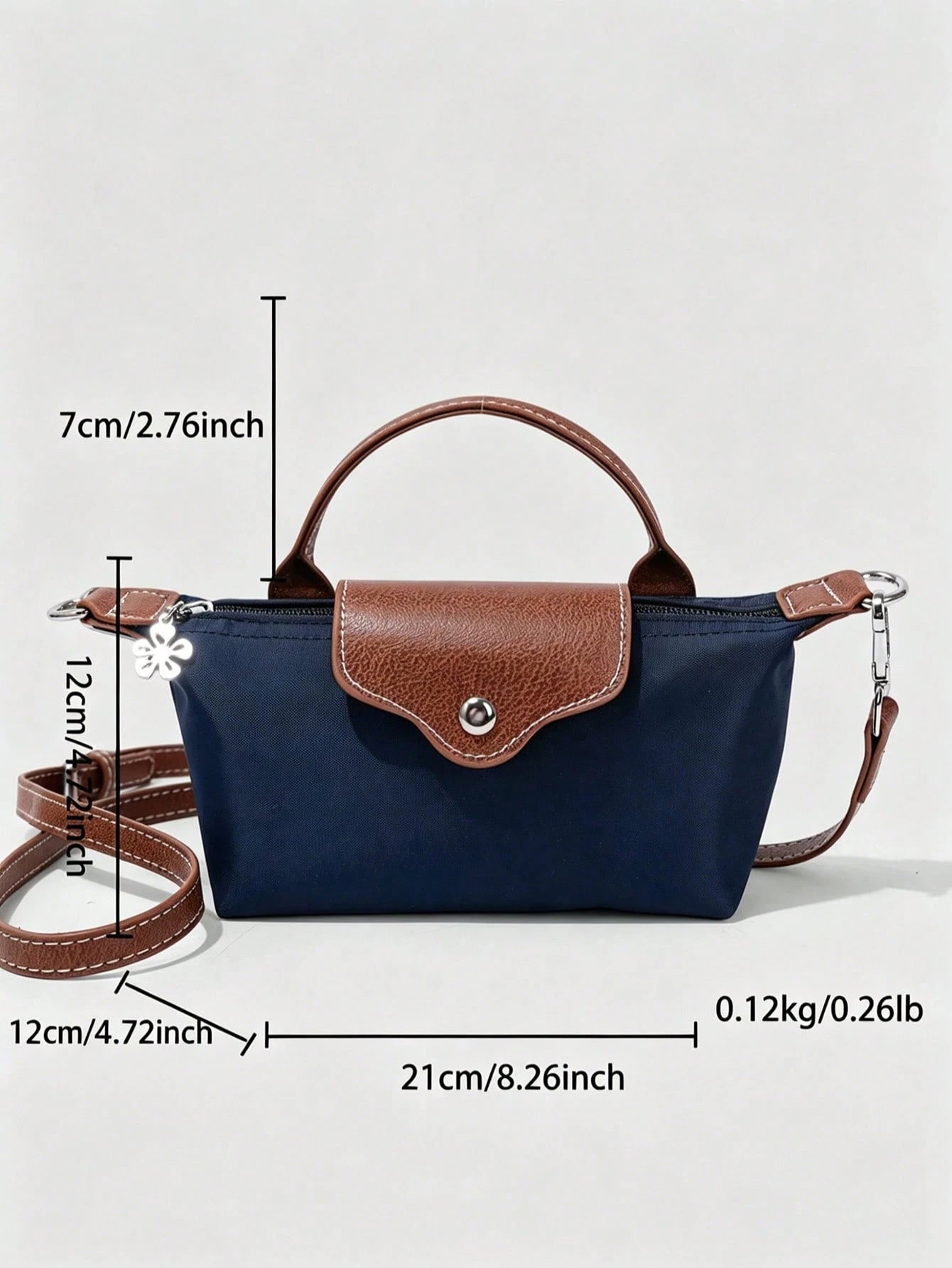 Dedoo Women's Mini Dumpling Bag, Detachable Shoulder Strap, Top Handle, 3 Ways To Carry, Minimalist Commuter Crossbody Bag, Suitable For Spring/Summer Daily Use
