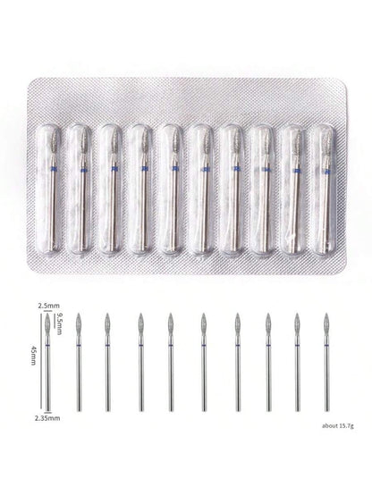 DeDryDS 10pcs Professional Foot Care Nail Drill Bits, Corn Layer Nail Drill Heads
