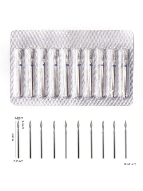 DeDryDS 10pcs Professional Foot Care Nail Drill Bits, Corn Layer Nail Drill Heads