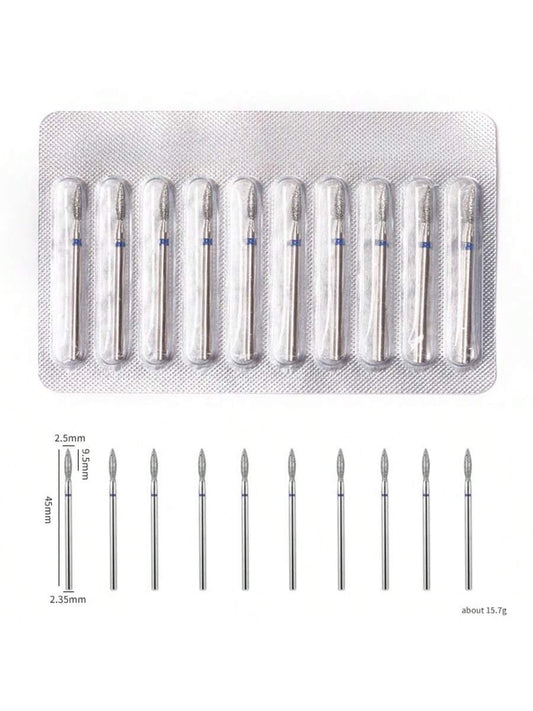 DeDryDS 10pcs Professional Foot Care Nail Drill Bits, Corn Layer Nail Drill Heads