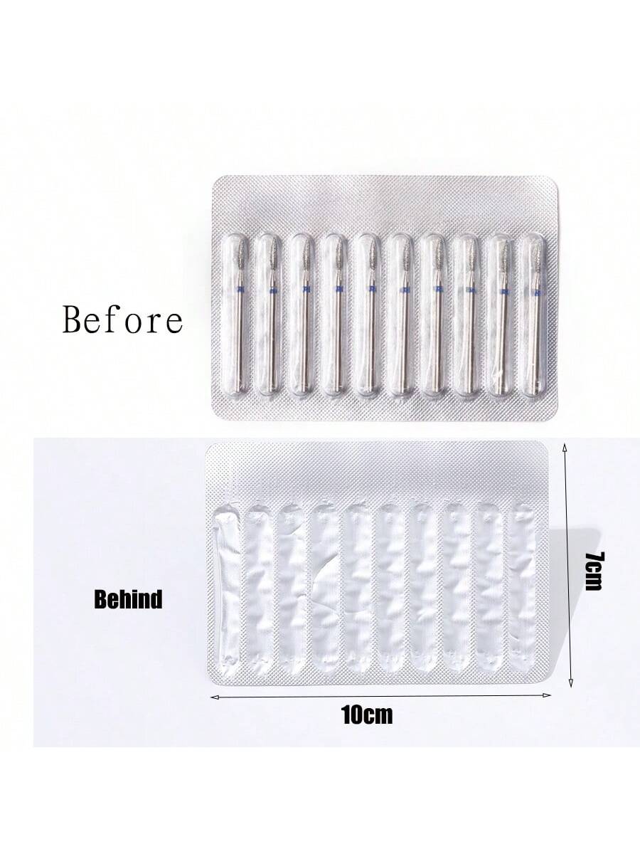 DeDryDS 10pcs Professional Foot Care Nail Drill Bits, Corn Layer Nail Drill Heads