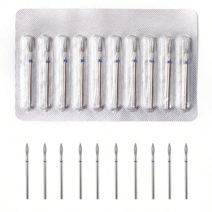 DeDryDS 10pcs Professional Foot Care Nail Drill Bits, Corn Layer Nail Drill Heads
