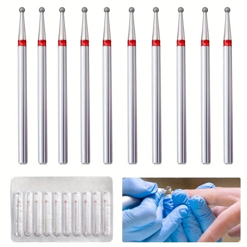 DeDryDS 10pcs Professional Foot Care Nail Drill Bits, Corn Layer Nail Drill Heads