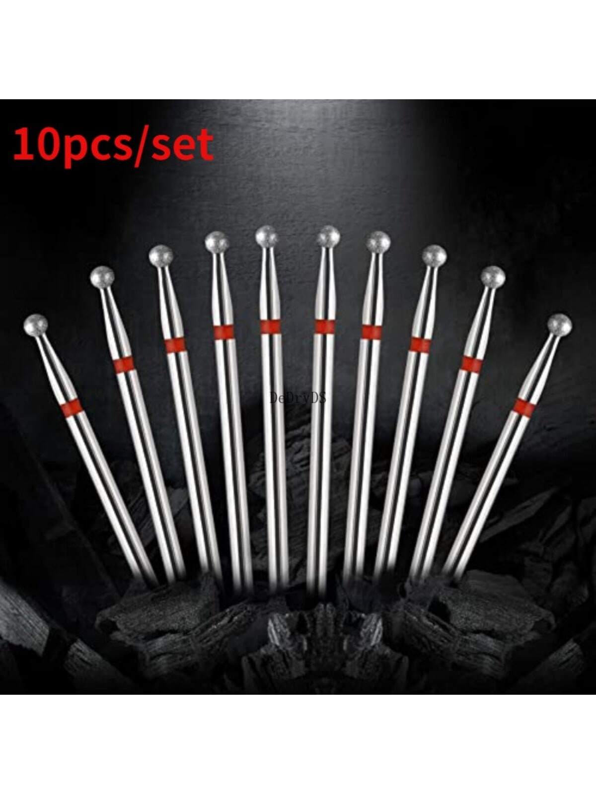 DeDryDS 10pcs Professional Foot Care Nail Drill Bits, Corn Layer Nail Drill Heads