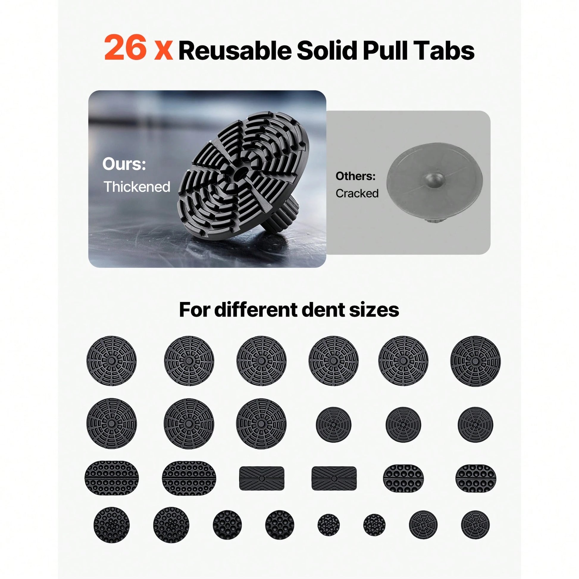 Dent Puller Kit, 61 PCS Paintless Dent Removal Kit With Golden Lifter, Slide Hammer T-Bar, Glue Gun, Auto Body Hail Damage Repair Remover Tools For Car Refrigerator Large Small Door Ding Repair