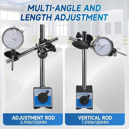 Dial Indicator With 140lbs Magnetic Base And 0.001"Precision Gauge Test Indicator Point Set, Fine Adjustable