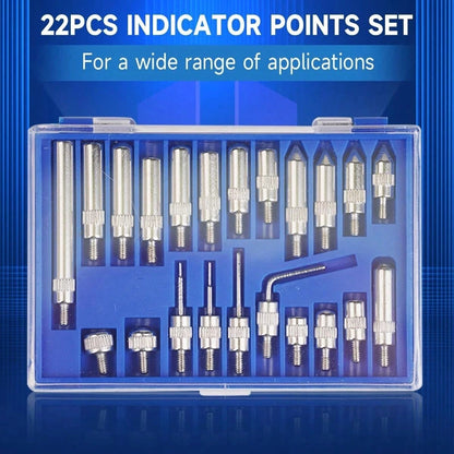 Dial Indicator With 140lbs Magnetic Base And 0.001"Precision Gauge Test Indicator Point Set, Fine Adjustable