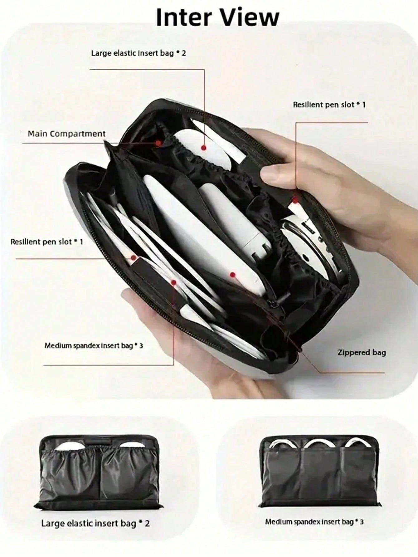 Digital Storage Bag, Sports Camera, Photography, USB Flash Drive, Charging Cable, Classified Storage, Portable Travel Storage Bag
