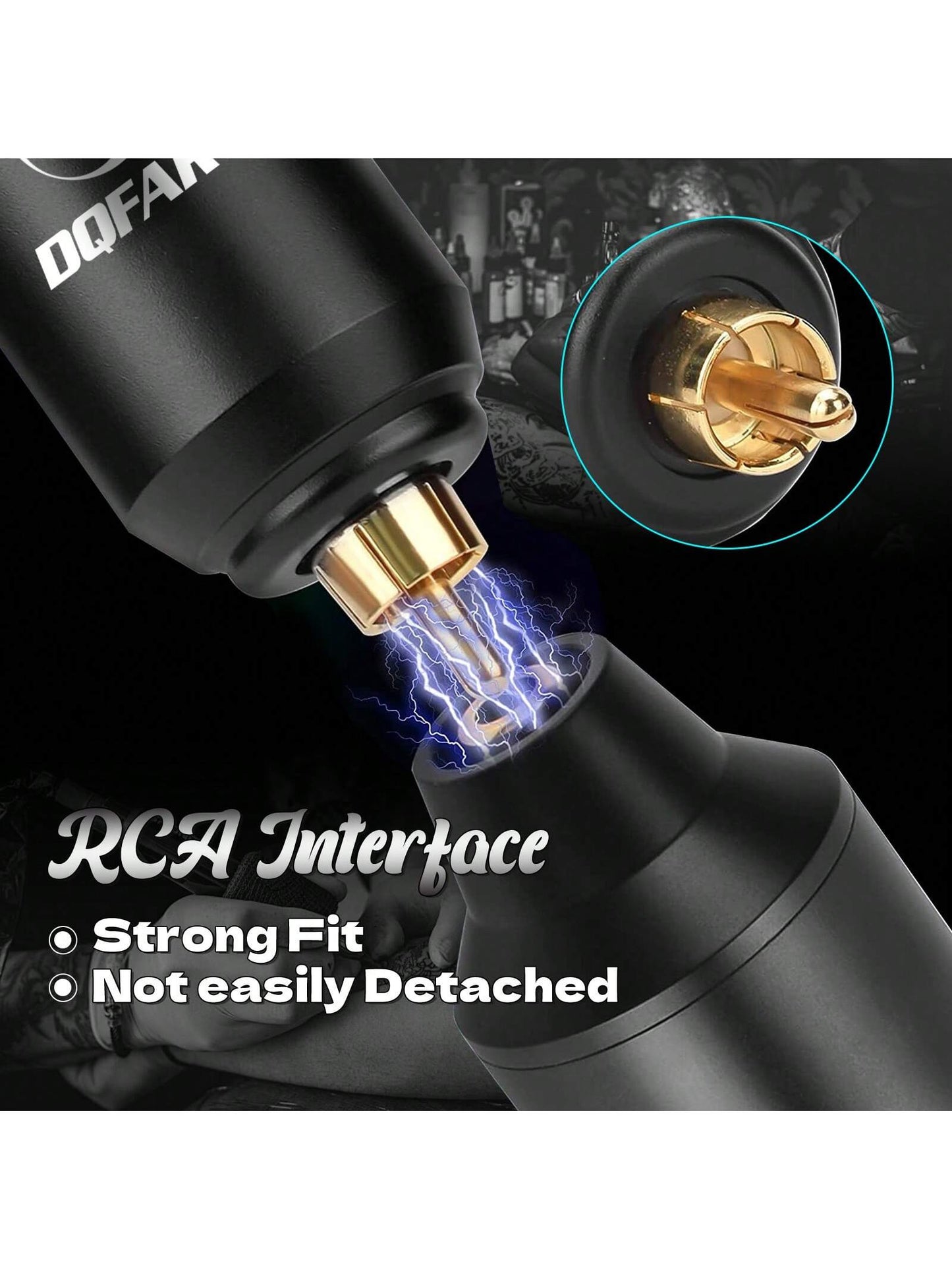 DQFART Wireless Tattoo Gun Kit, With A 1200mAh Battery Compartment, Tattoo Machine Set, Suitable For Beginners And Tattoo Artists. Complete Tattoo Pen Kit Includes Tattoo Needles, Tattoo Ink, Tatto