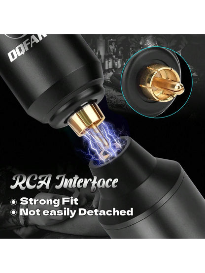 DQFART Wireless Tattoo Gun Kit, With A 1200mAh Battery Compartment, Tattoo Machine Set, Suitable For Beginners And Tattoo Artists. Complete Tattoo Pen Kit Includes Tattoo Needles, Tattoo Ink, Tatto