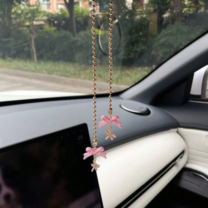 Dragonfly Butterfly Car Hanging Ornament Creative Car Interior Hanging Decor Car Rearview Mirror Decoration Hanging Ornament Car Decorative Pendant