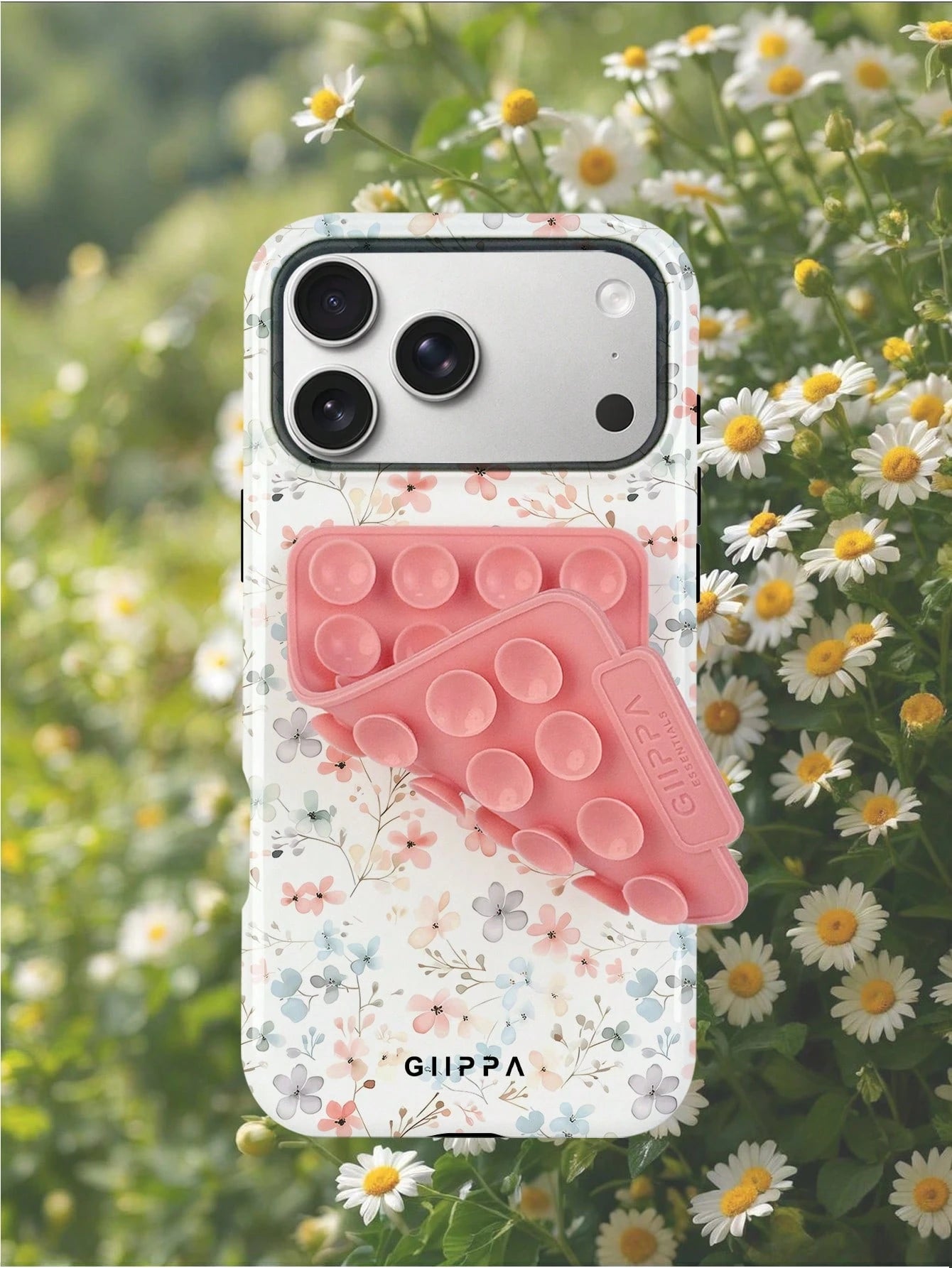 Dual-Color Floral Pattern Glossy Finish Phone Case, Suitable For IPhone 17, 16, 15, 14, 13, 12, 11, PRO MAX, PLUS