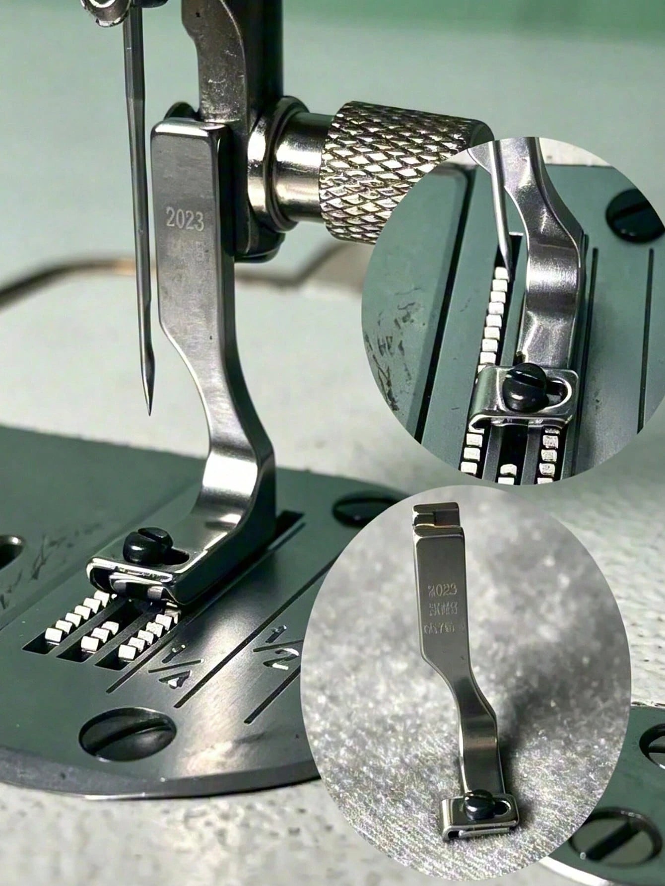 Durable T69 Model Adjustable Invisible Zipper Presser Foot With Groove, Single-Sided Zipper Presser Foot, Suitable For Sewing Machines, Knitting And Handicrafts, Industrial And Household Use, Silver P
