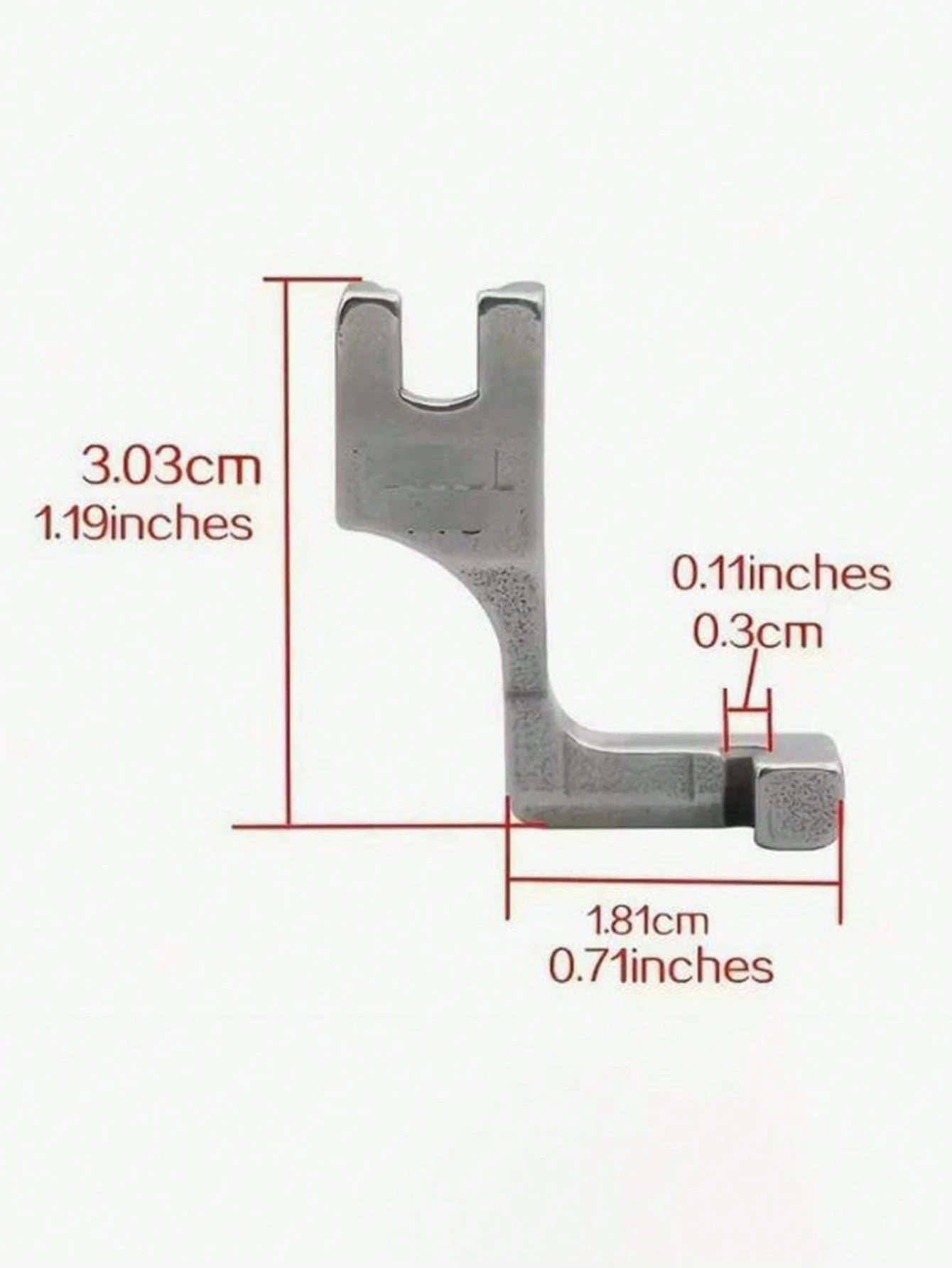 Durable T69 Model Adjustable Invisible Zipper Presser Foot With Groove, Single-Sided Zipper Presser Foot, Suitable For Sewing Machines, Knitting And Handicrafts, Industrial And Household Use, Silver P