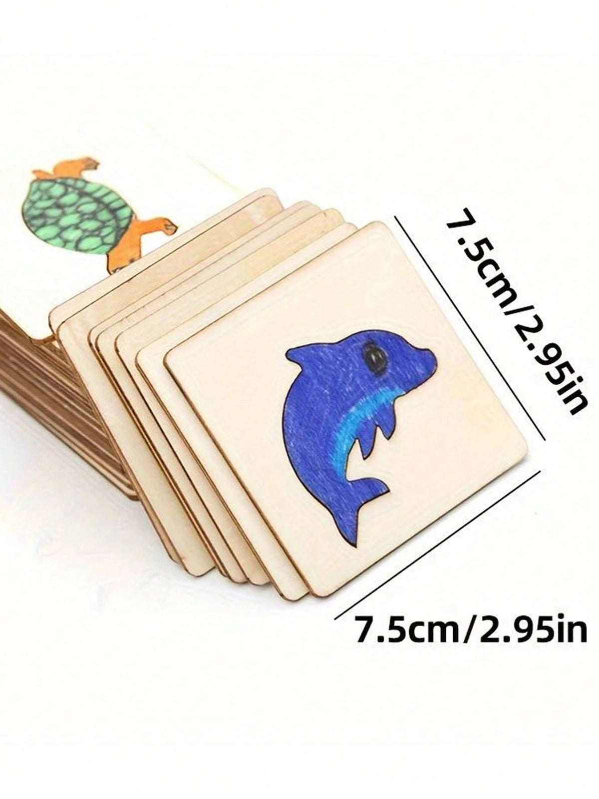 Educational Toy Set, Including Wooden Painting Template Kit, Coloring Puzzle And Drawing Board, Perfect For Hands-On Painting