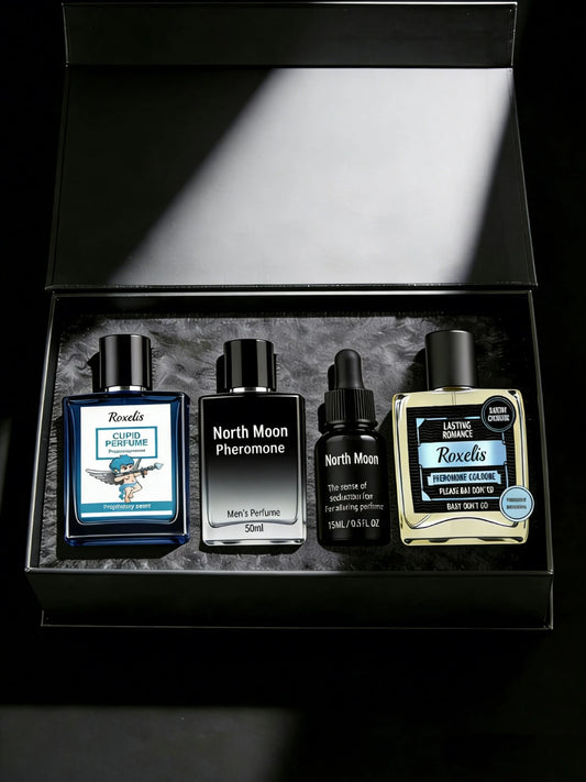EELHOE 4-Pack Of Men's Spray Perfumes- Calming Floral Scent, Gift Set For Daily Wear, Date Night, Present,Gifts For Men And Women Suitable For Valentine's Day, New Year's Day, Birthdays, Weddings, An