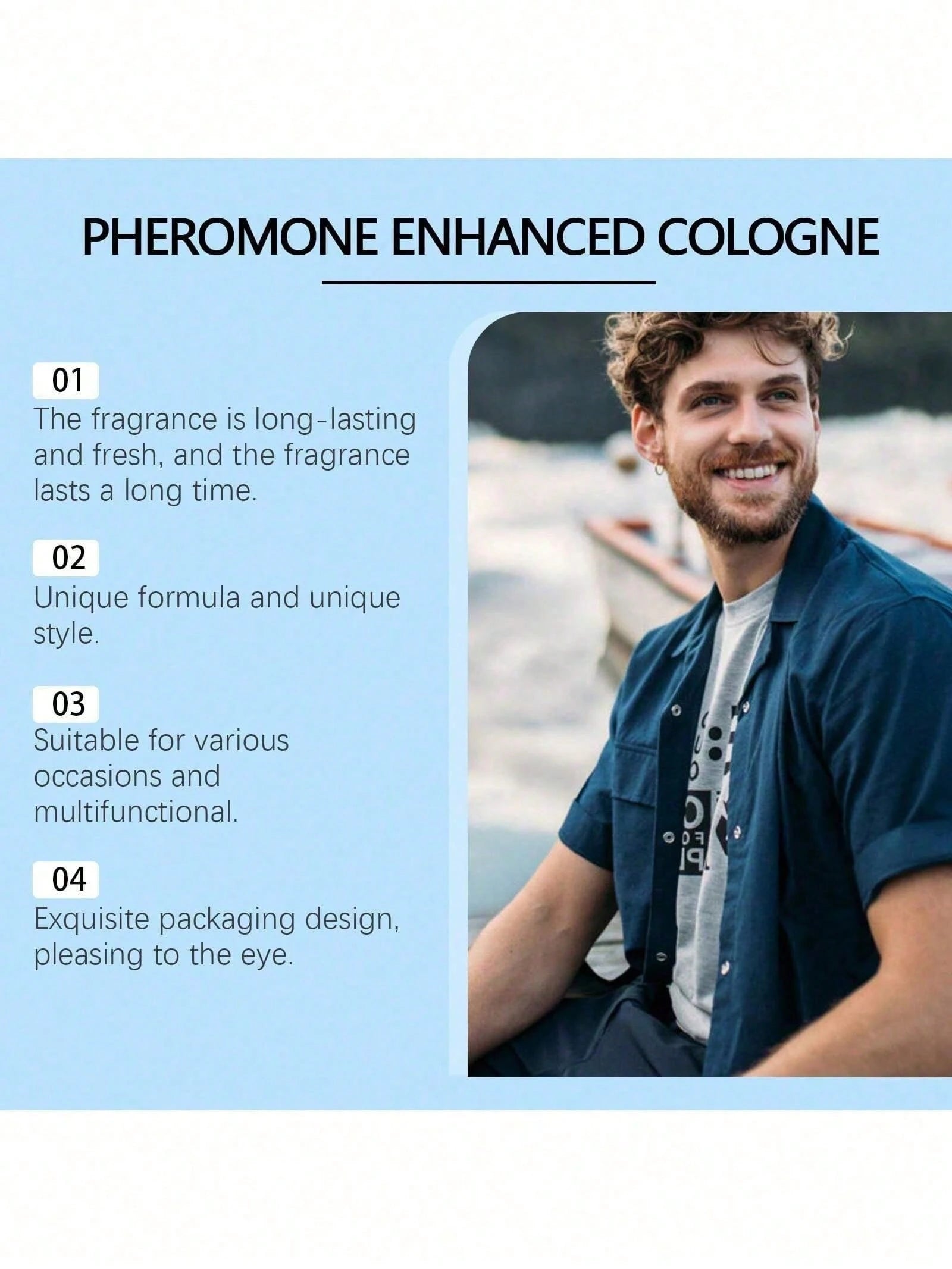 EELHOE 4-Pack Of Men's Spray Perfumes- Calming Floral Scent, Gift Set For Daily Wear, Date Night, Present,Gifts For Men And Women Suitable For Valentine's Day, New Year's Day, Birthdays, Weddings, An