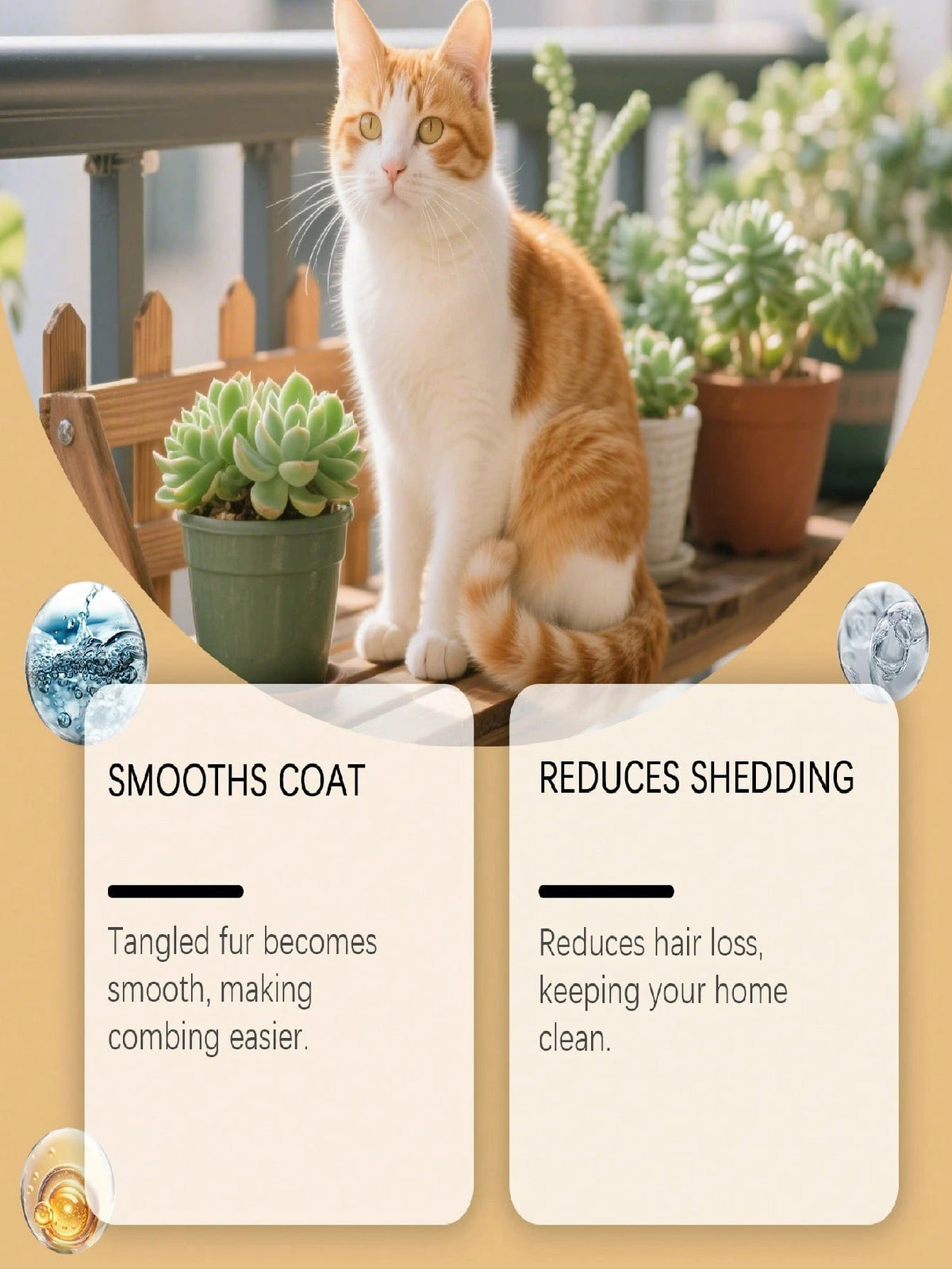 EelJoy Professional Pet Detangling Spray For Dogs & Cats, Instantly Removes Knots & Tangles, Suitable For Long-Haired Breeds! Nourishes Coarse Hair, Increases Shine & Luster, Reduces Shedding & Breaka