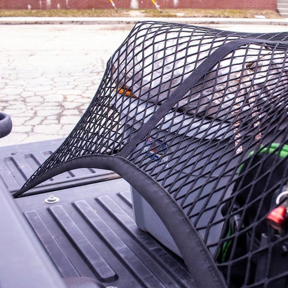 Elastic Cargo Net Pickup Truck, Rear Bucket Organizer, Heavy-Duty Stretch Net, Universal Luggage Storage, Fixed Network Card, Pickup Truck, Daily Light Load Use