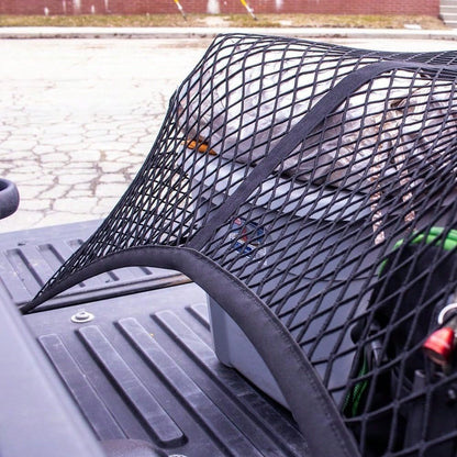 Elastic Cargo Net Pickup Truck, Rear Bucket Organizer, Heavy-Duty Stretch Net, Universal Luggage Storage, Fixed Network Card, Pickup Truck, Daily Light Load Use