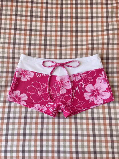 Elavelle Women's High Waist Bowknot Printed Bikini Bottom, Spring/Summer