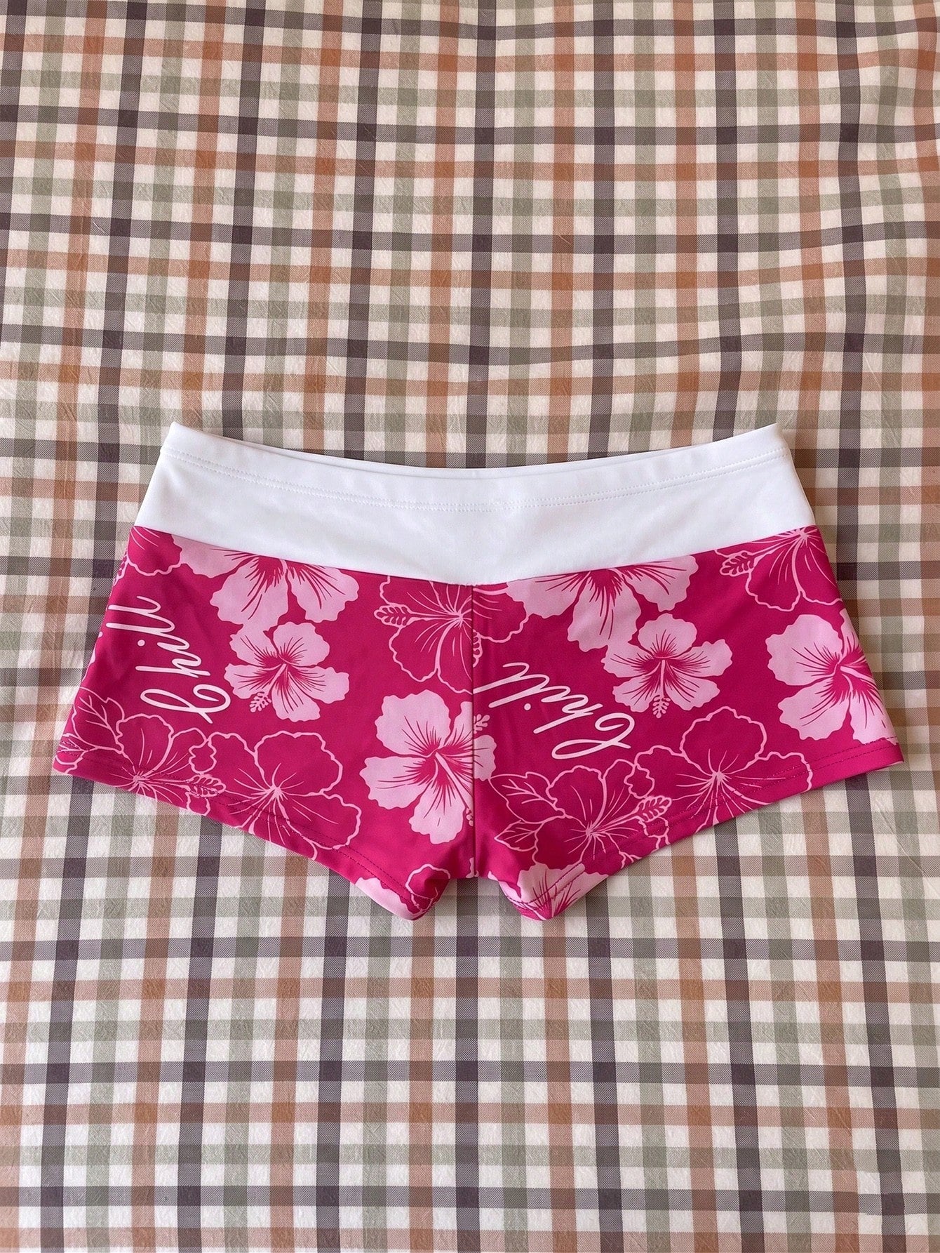 Elavelle Women's High Waist Bowknot Printed Bikini Bottom, Spring/Summer