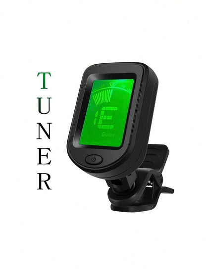 Electronic Tuner, Universal For Guitar And Ukulele, High-Precision Portable Tuning Meter, Durable & Compact Music Accessory, Essential For Music Enthusiasts