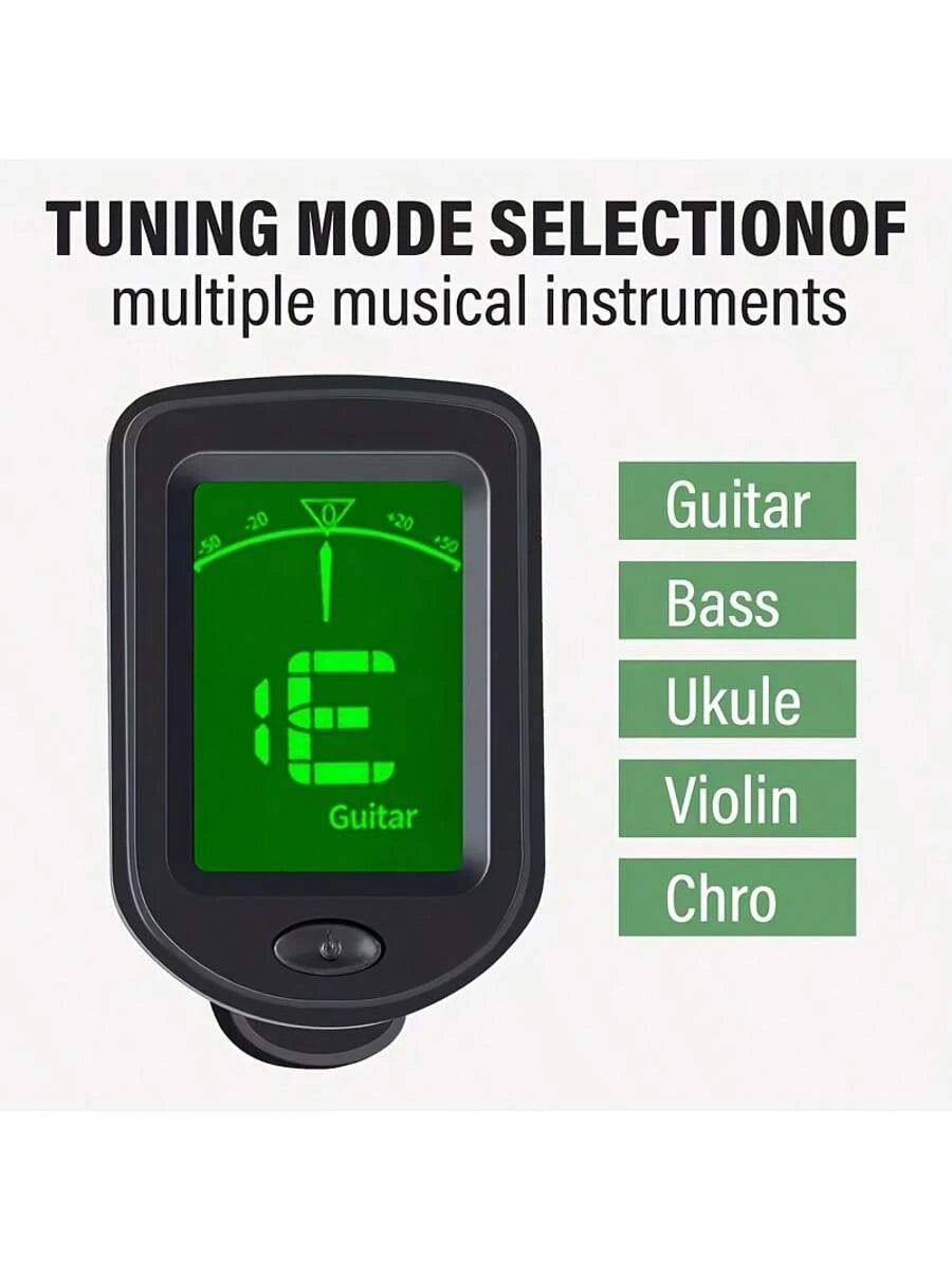 Electronic Tuner, Universal For Guitar And Ukulele, High-Precision Portable Tuning Meter, Durable & Compact Music Accessory, Essential For Music Enthusiasts