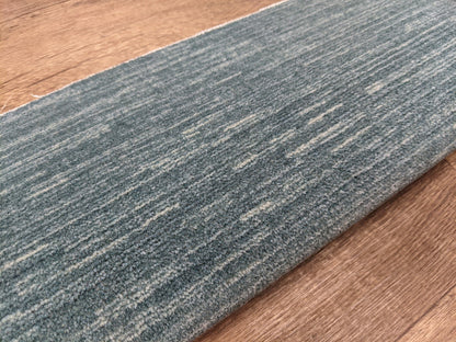 Nourison Stair Runners Elegance Velvet Chic H0023 Teal Area Rugs and Stair Runners By Hagaman