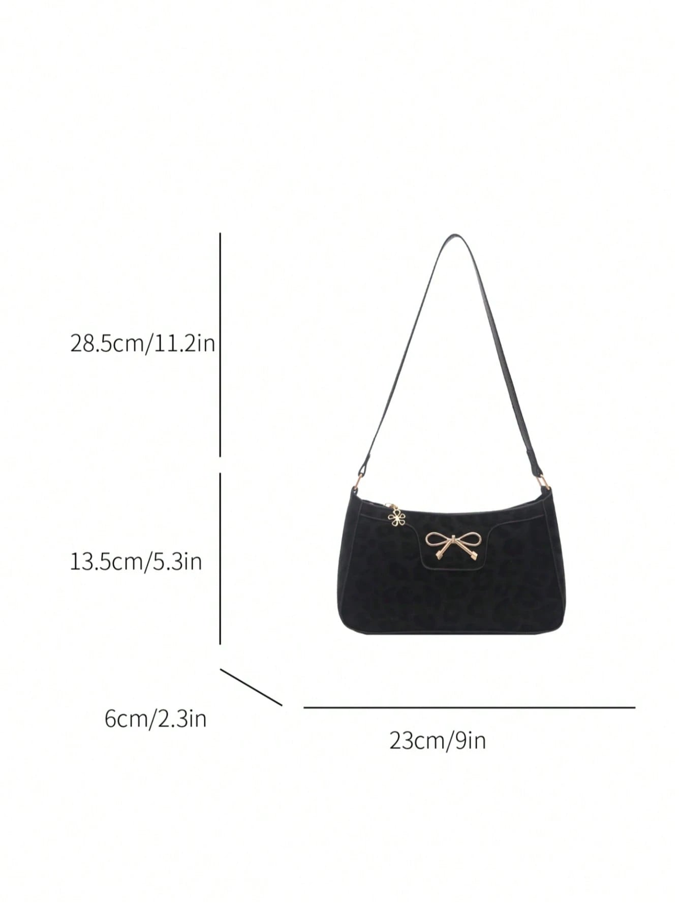 Elegant Crescent-Shaped Women's Underarm Bag, Fashionable Casual Solid Color Underarm Bag