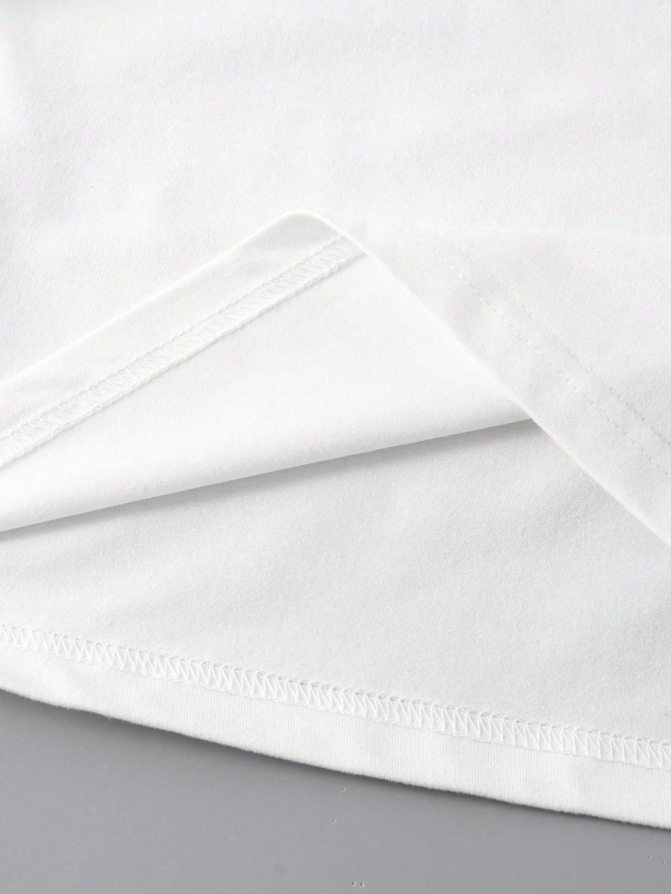 EMERY ROSE 2pcs/Set Oblique Shoulder Loose T-Shirt,Asymmetric Shoulder Off-Shoulder T-Shirt, Plus Size Women's Top