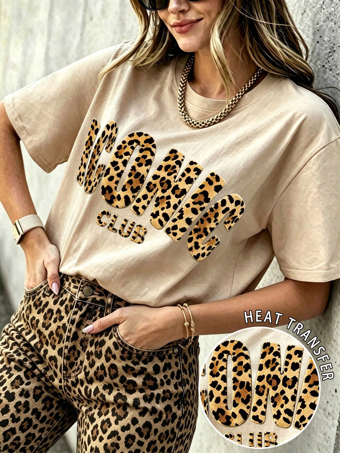 EMERY ROSE Cute Striped Casual Short Sleeve Summer Women's T-Shirt With Letters