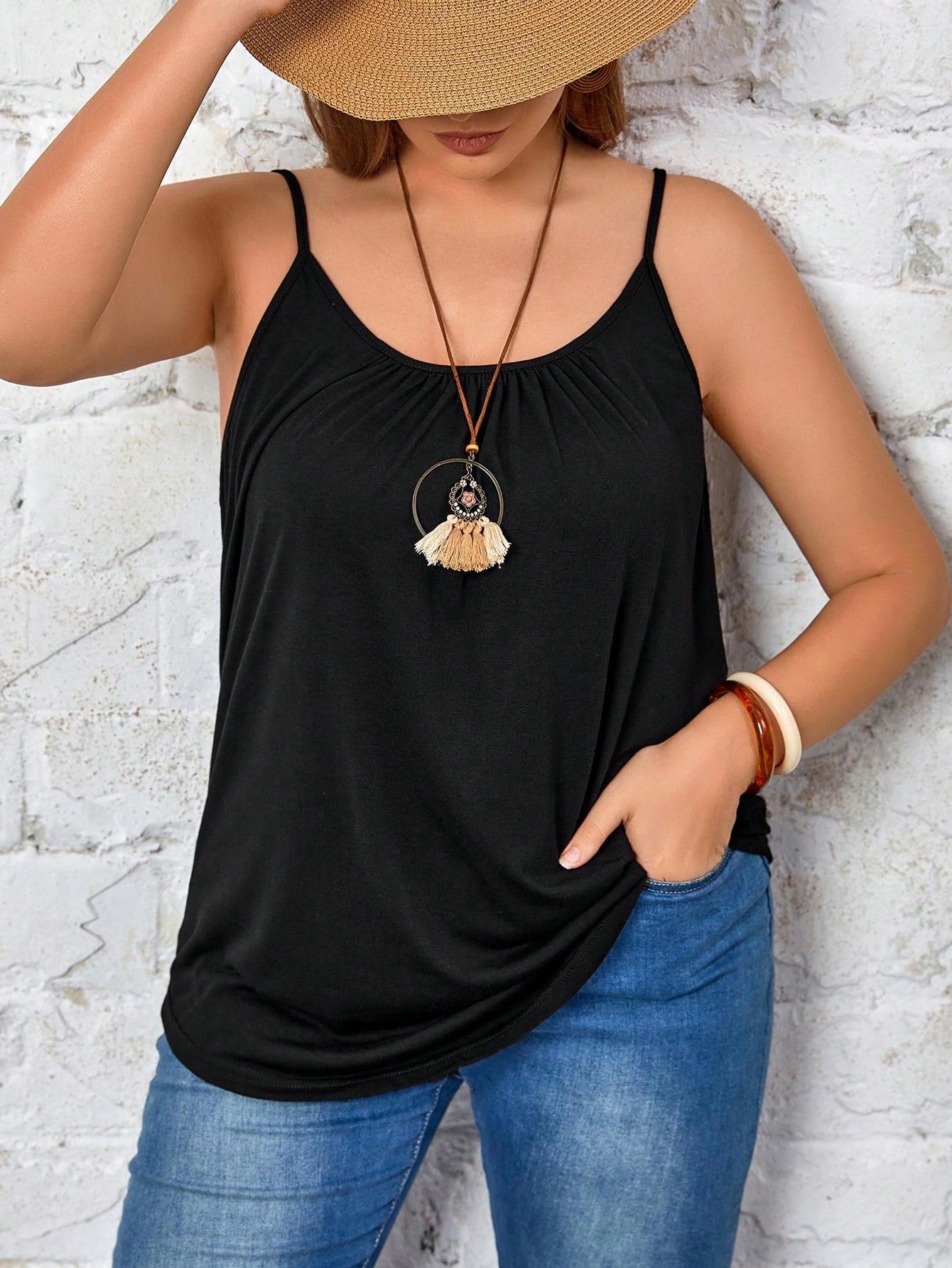 EMERY ROSE Plus Solid Cami Top