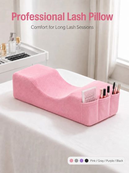 Eyelash Salon Neck Pillow, Comfortable Velvet Memory Foam Pillow, Eyelash Extension Beauty Neck Protection Pillow